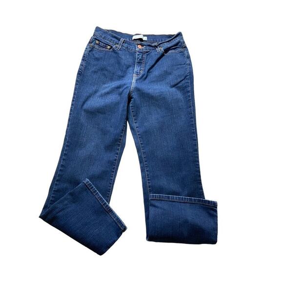 Levi's 512 Jeans Women Sz 12 Petite Medium Perfectly Slimming Stretch Blue Denim - Picture 4 of 10